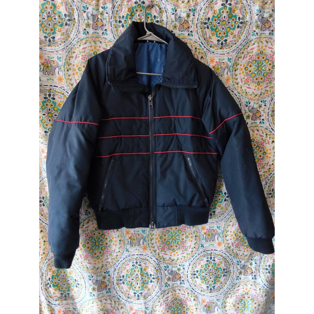 Vintage CB Sports Down Mens Medium Full-Zip Ski Jacket Red / Navy